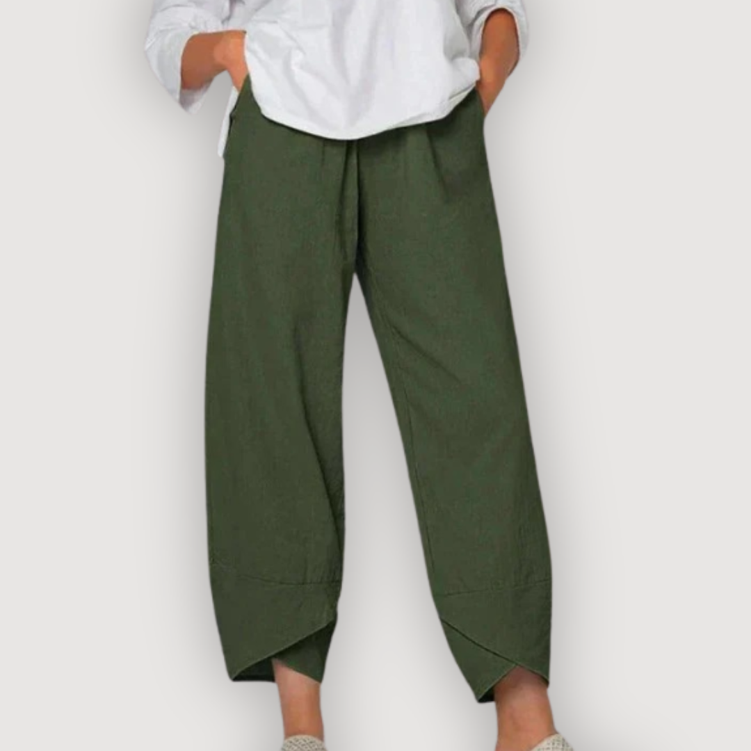 ZARA™ | Afslappede Hørbukser – Skulpturelt Snit & Materiale-Integritet ✨