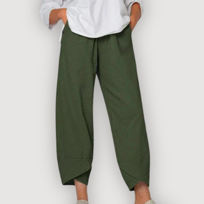 ZARA™ | Afslappede Hørbukser – Skulpturelt Snit & Materiale-Integritet ✨