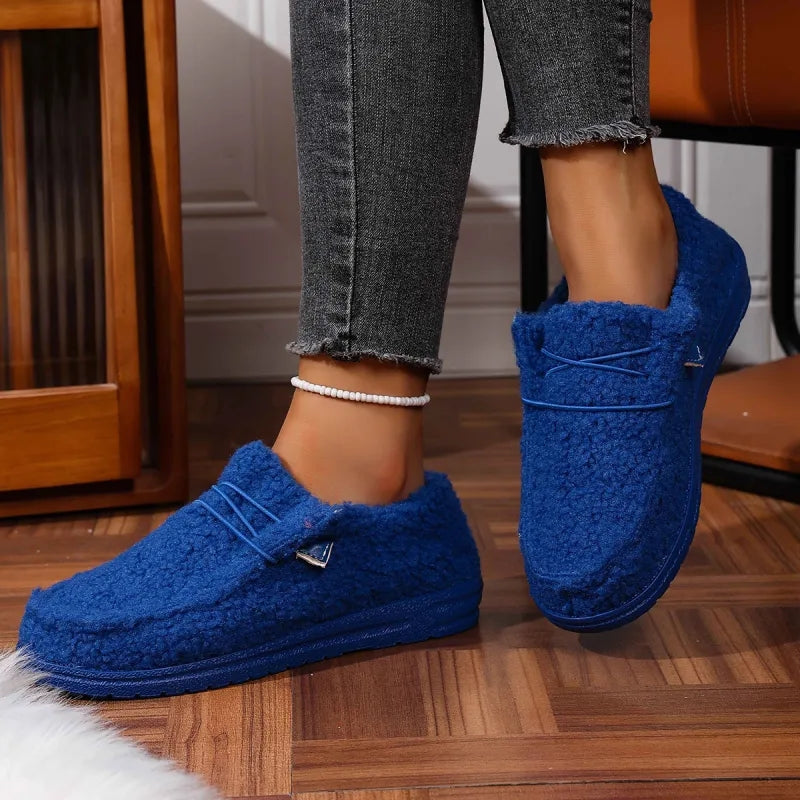 Mia – Women's Round Toe Flats with Slip-On Design