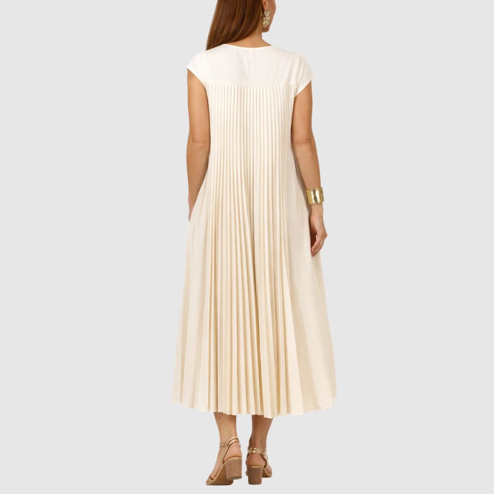 Zoé - Robe maxi plissée