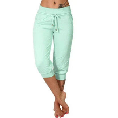 Ruby - Pantalon de jogging court élégant avec taille ajustable et coupe ajustée