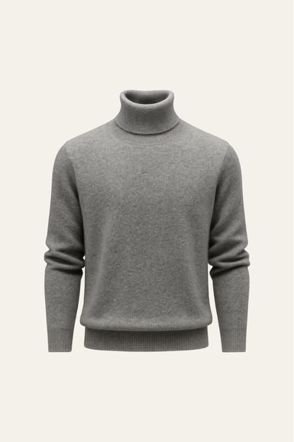 Paravi Cashmere Turtleneck Grey