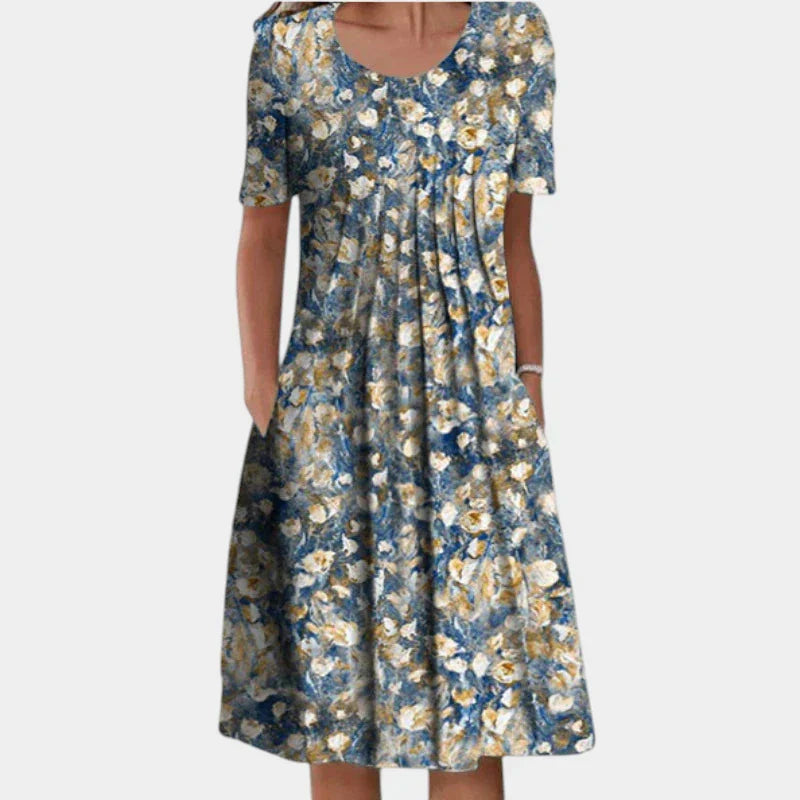 Sofía™ | Vestido Floral con Bolsillos, Estiloso y Casual