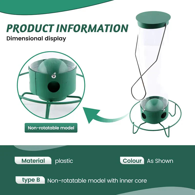 Bird Feeder Designed to Prevent Squirrel Access