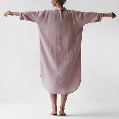Justina - Leinenhemdkleid
