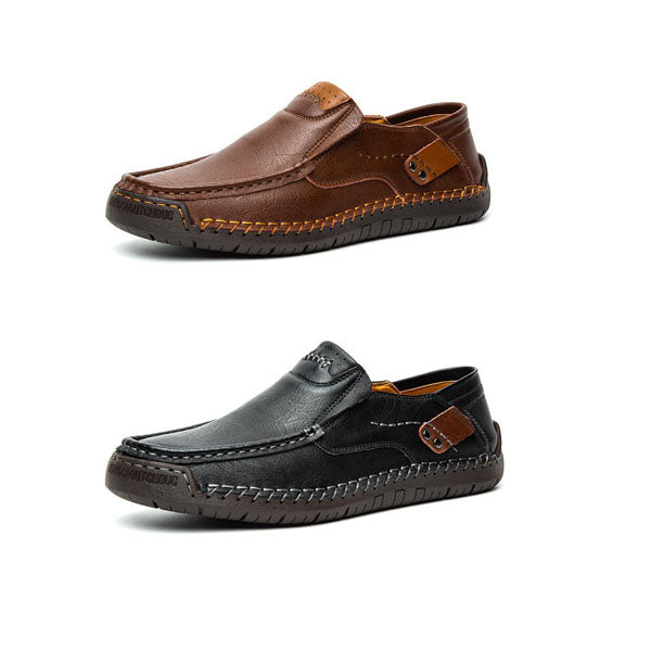 🔥Pustende kalveskinn🔥Klassiske, komfortable skinnsko for menn👞