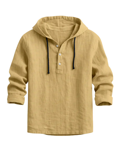 Camiseta hombre con capucha algodón transpirable – estilo moderno uso diario