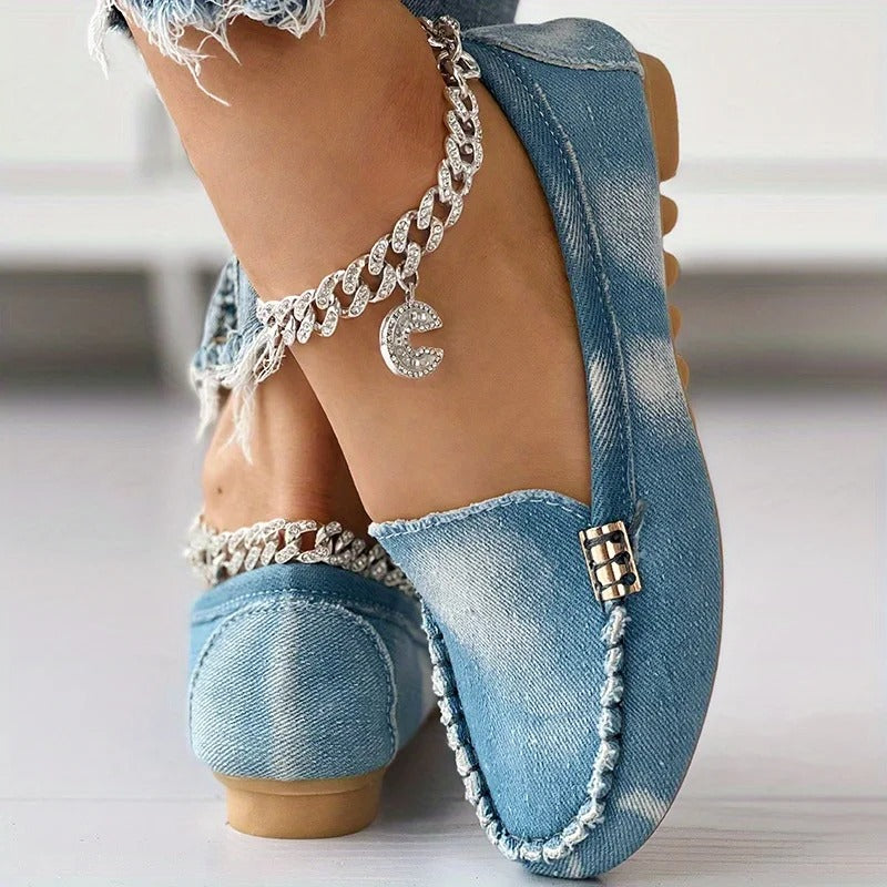Anette - Schicke und Bequeme Denim-Loafer