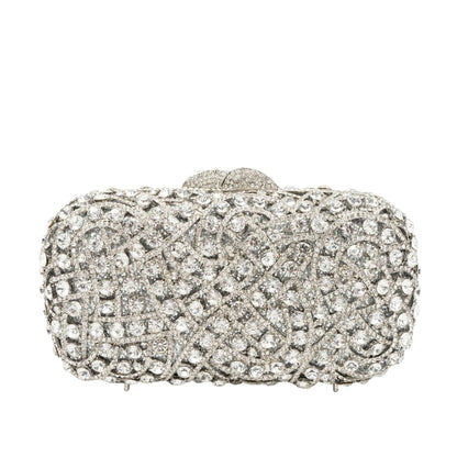 Pochette femme motif losange ajouré
