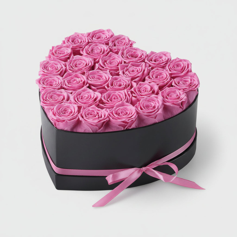 Heart-Shaped Rose Flower Box