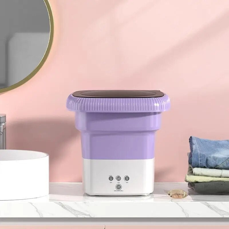 CleanEase – Compacte Draagbare Wasmachine met Eenvoudige Knopbediening Velani