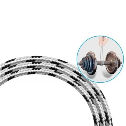 3 In 1 Type C / 8Pin Micro Usbnylon Cable 1.2M Jet Gray