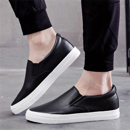 Męskie slip-on skórzane sneakersy – Jonas