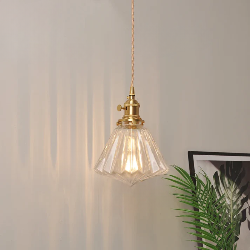 Virelian - Nordic Glas Hanglamp Met Koper