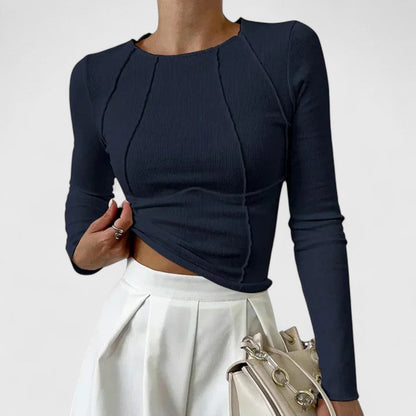 Denisa™ Elegant Casual Long-Sleeve Top