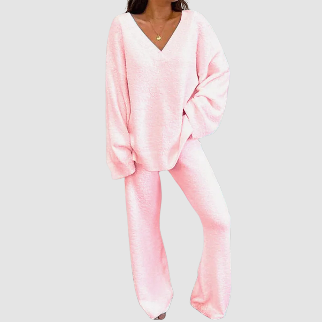 Carla™ V-Neck Long Sleeve Sweater & Pants Set