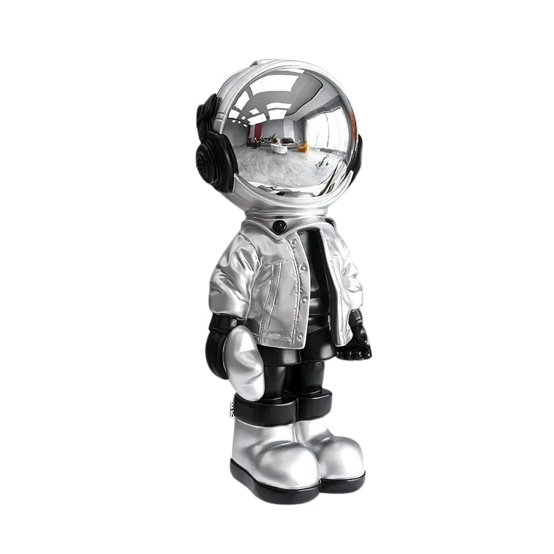 AstroForm – Dekorativ Astronaut Statue i Harpiks til Indendørs Brug