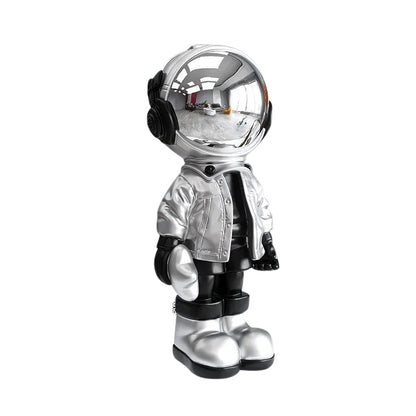 AstroForm – Dekorativ Astronaut Statue i Harpiks til Indendørs Brug