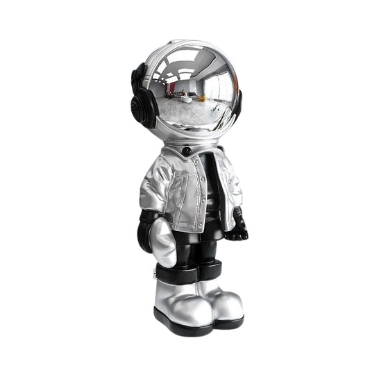 AstroForm – Dekorativ Astronaut Statue i Harpiks til Indendørs Brug