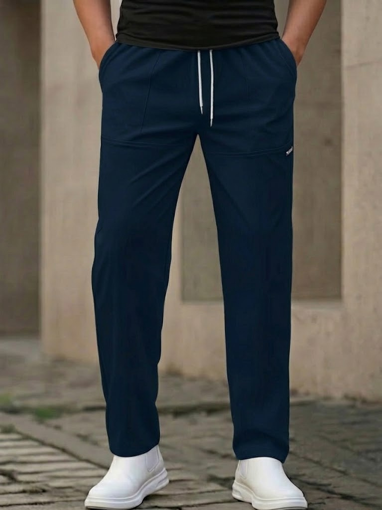 Men's Fleece Straight Leg Joggers Tracksuit Bottoms