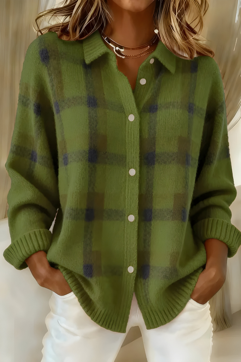 Tesa Chaqueta de Punto a Cuadros