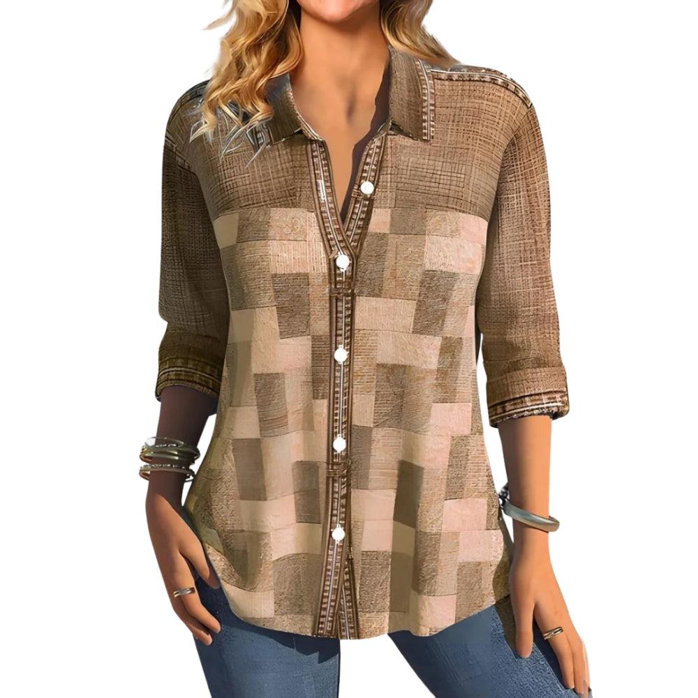 Chemise à Manches Longues Imprimée