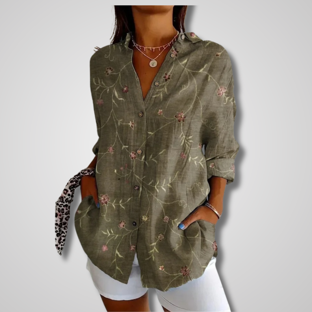 Vintage-Inspired Loose Summer Shirt