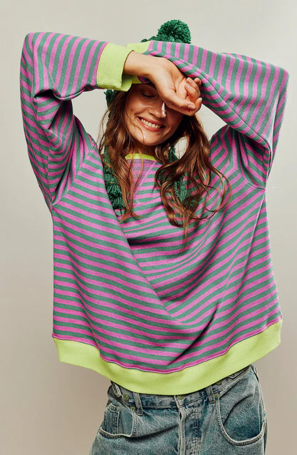Colorful striped sweater for women | Perfect for everyday wear