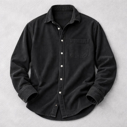 DUVAL PARIS™ | CHEMISE CLASSIQUE EN VELOURS CÔTELÉ POUR HOMME