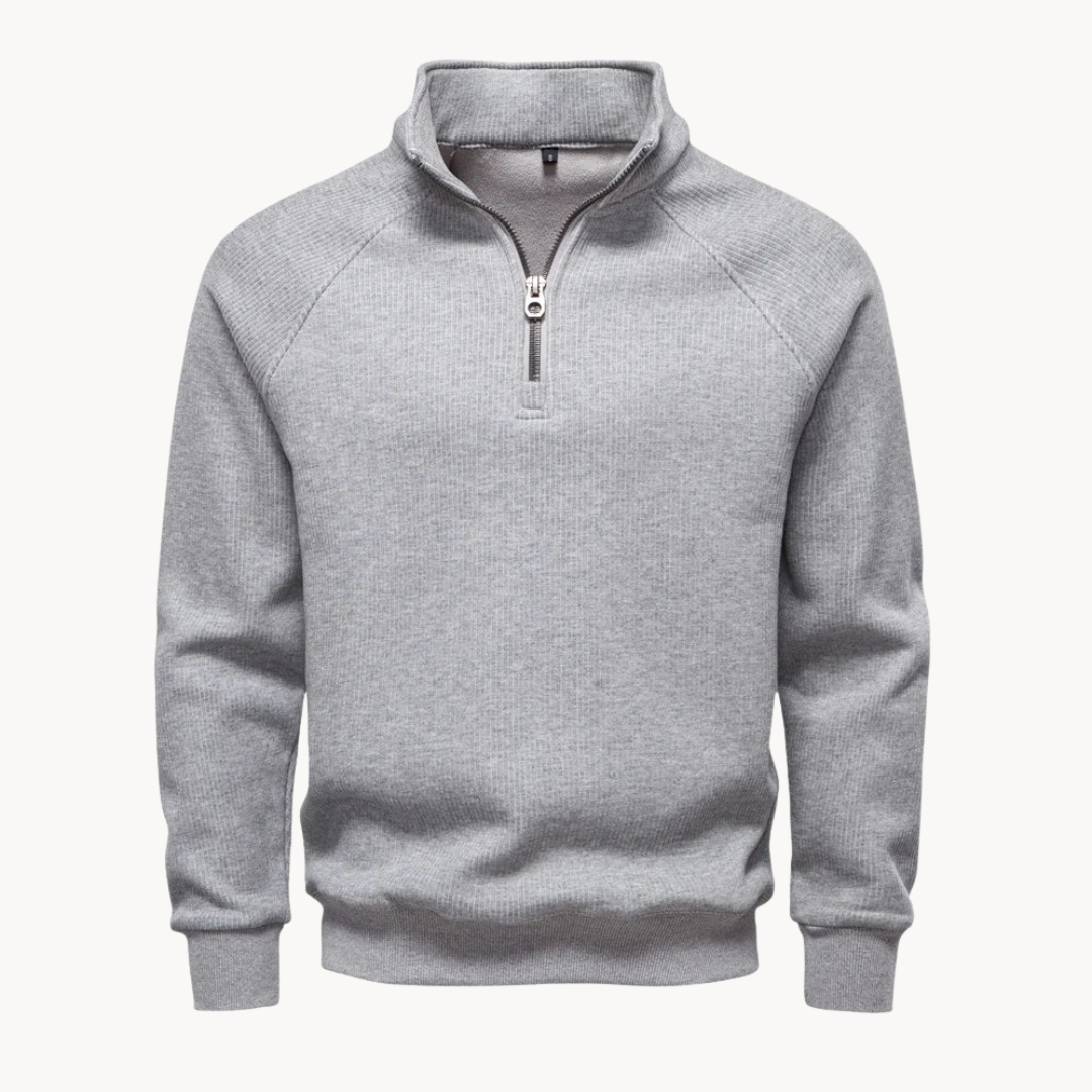 Matteo – Mens Cotton Blend Quarter Zip Jumper