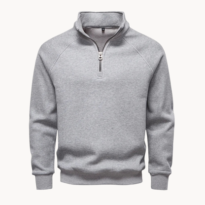 Matteo – Mens Cotton Blend Quarter Zip Jumper