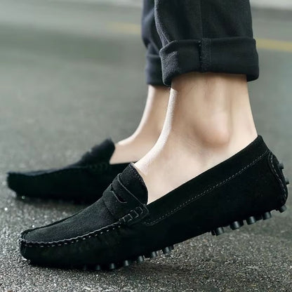 Julien – Chaussures à enfiler à bout rond Confortables au quotidien and antidérapantes