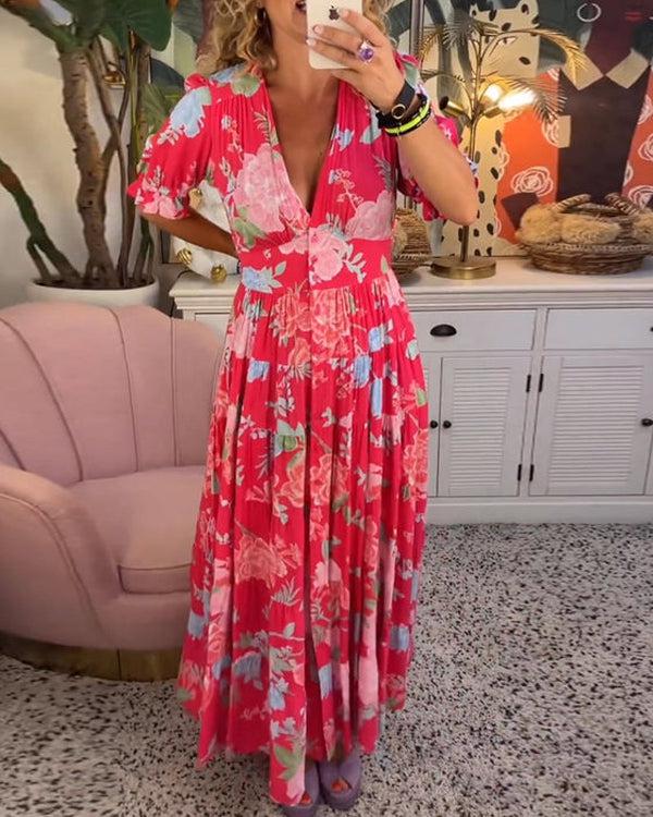 Floriana™ | Vibrant Floral Dress