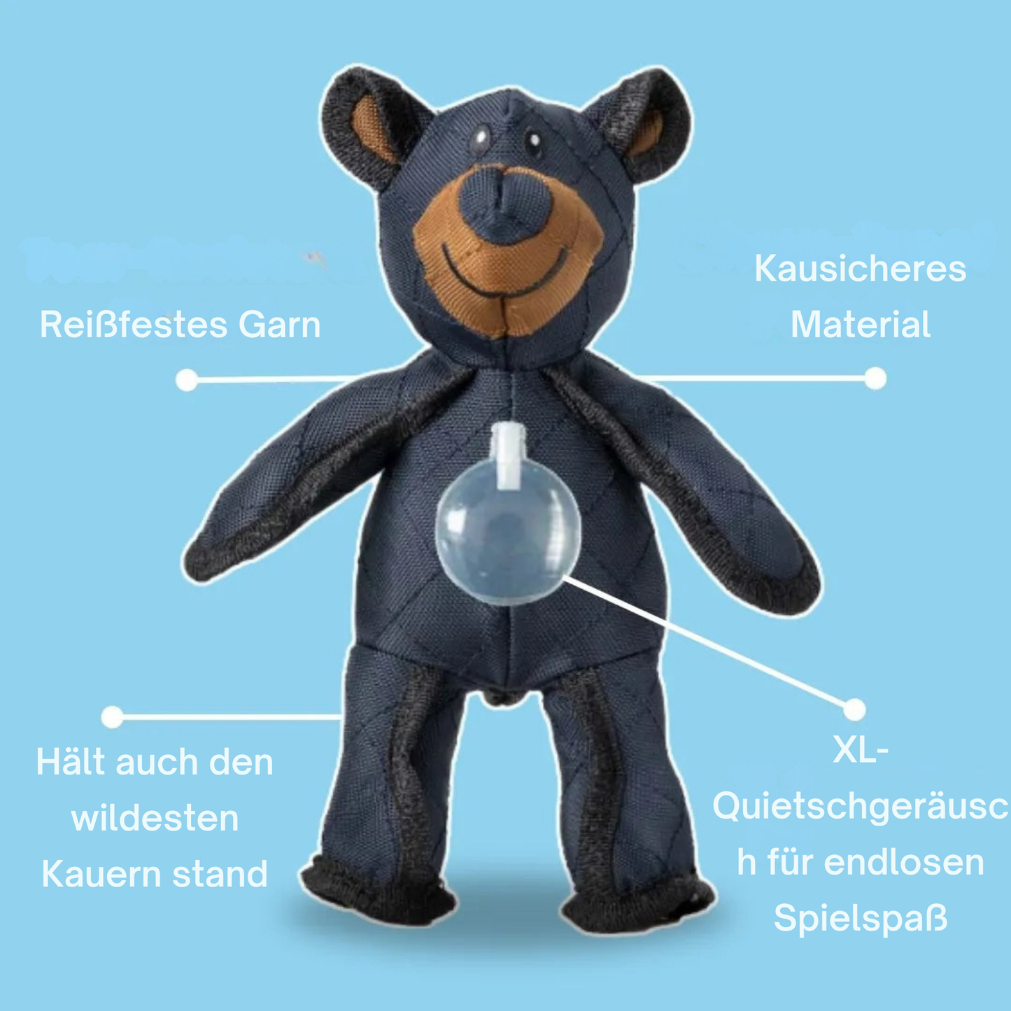 KraftBär – Robustes Kauspielzeug für Starke Kauer