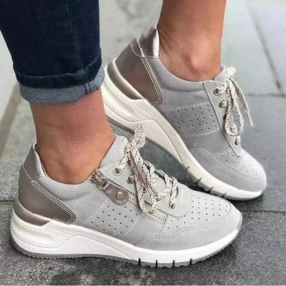 Damen bequeme Wanderschuhe mit Stütze und Dämpfung