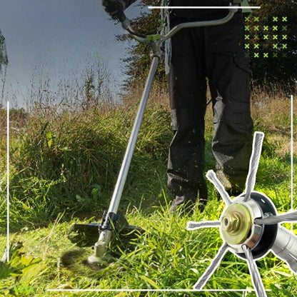 Durable Steel Wire Grass Trimmer Head – Heavy-Duty Universal Fit for Precise Lawn Edge Cutting (Ø100 mm)