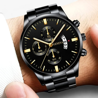 Daniel – Horloge met Ronde Wijzerplaat en Verstelbare Band en Datumfunctie
