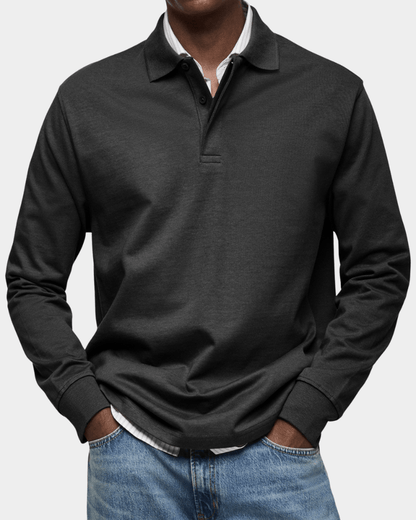 Guilty Gallery® | Comfortable Spring Polo with Long Sleeves