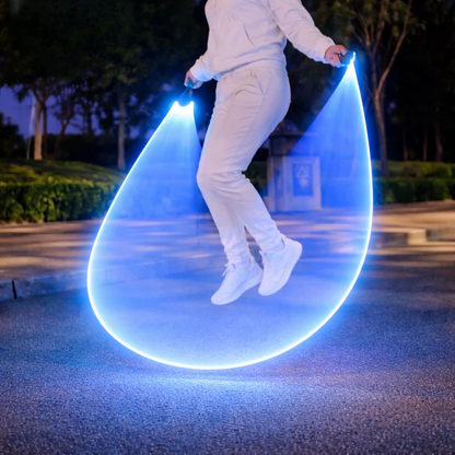 LED-Springseil mit leuchtender Seilbahn – Spaß bei Tag und Nacht