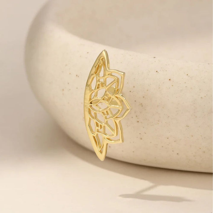 Mieko – Mandala Helix Ohrring