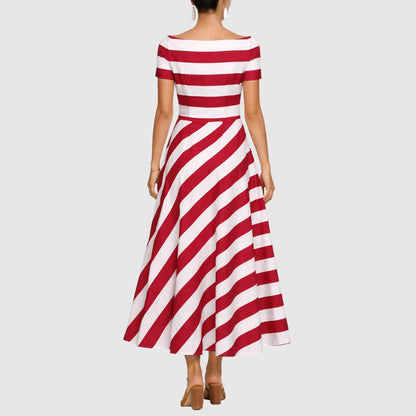 Zoé - Robe maxi à rayures
