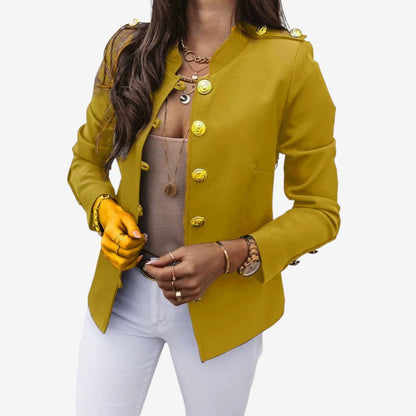Alana - Long sleeve jacket with button closure