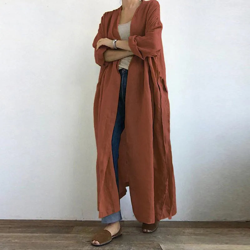 Isis® | Coat Casual long trench coat for women