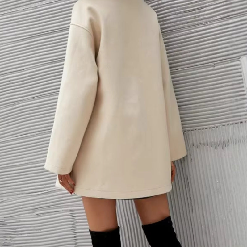 Esmee – Manteau à manches longues avec col et fermeture à boutons