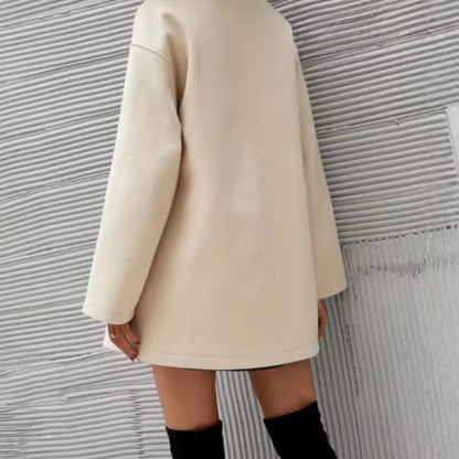 Esmee – Manteau à manches longues avec col et fermeture à boutons