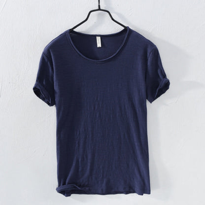Arnaud – Chemise à manches courtes et col rond à coupe ample