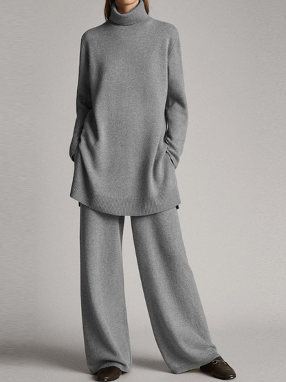 Grace | Women's High Neck Two Piece Lounge Set | Lunarafi