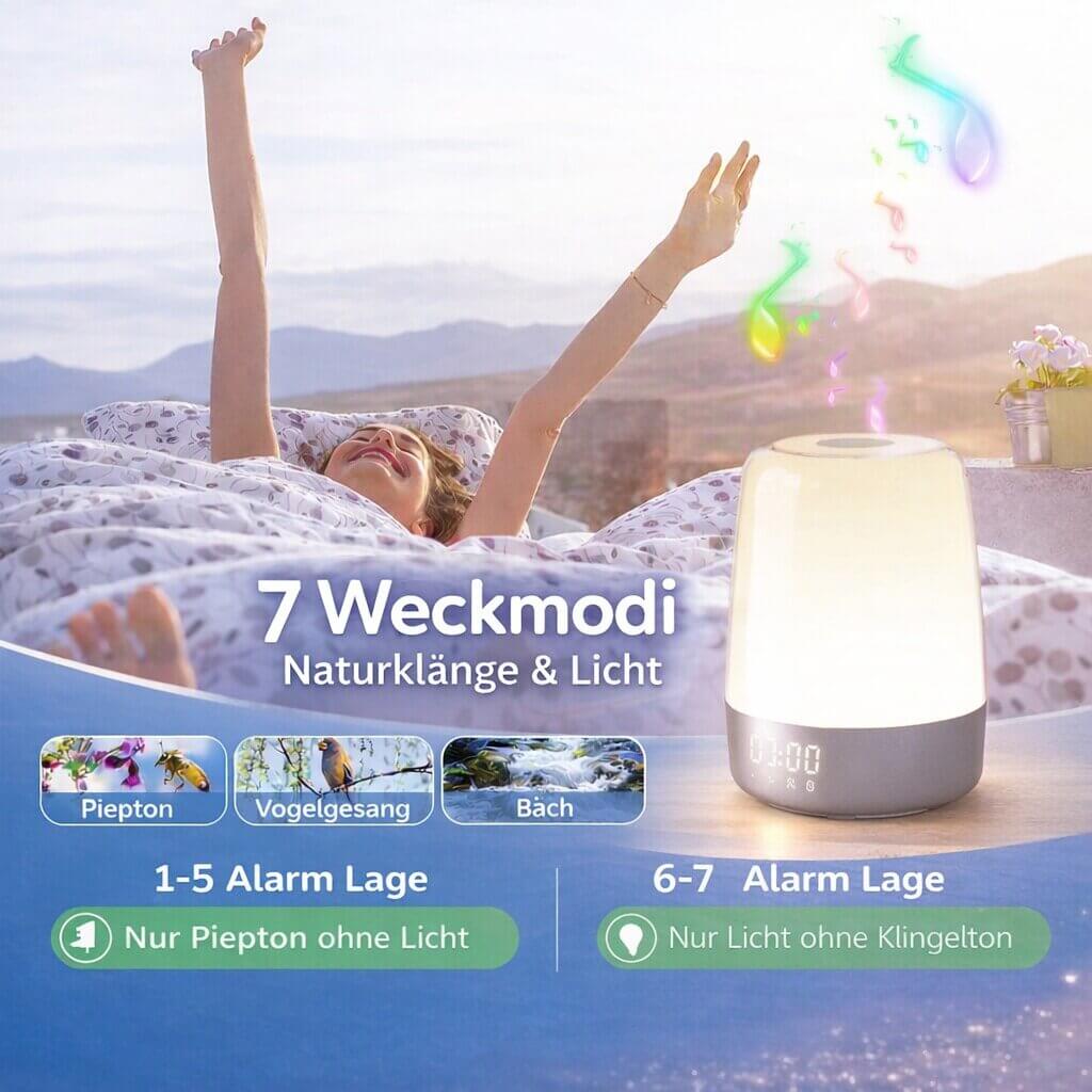 Tageslicht Wecker | Tageslichtlampe | Wake Up Light | LichtRise