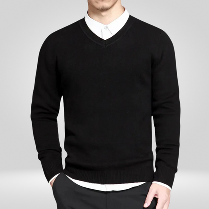 Casual V-Neck Sweater for Men's