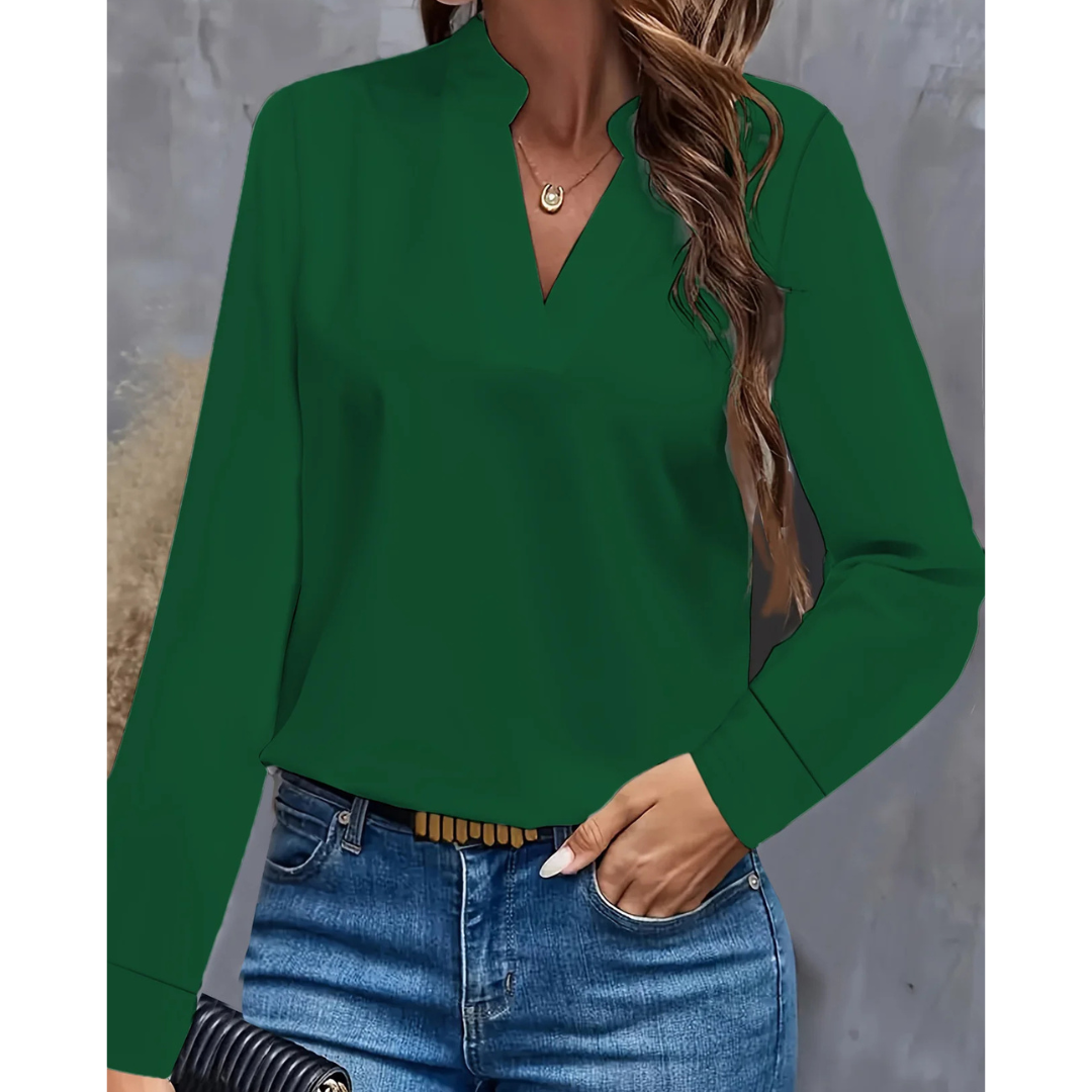 Women's Formal Long-sleeved Blouse | V-neck